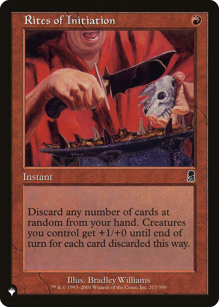Rites of Initiation [The List] | Enigma On Main