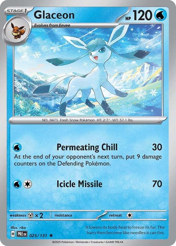 Glaceon (025/131) [Scarlet & Violet: Prismatic Evolutions] | Enigma On Main