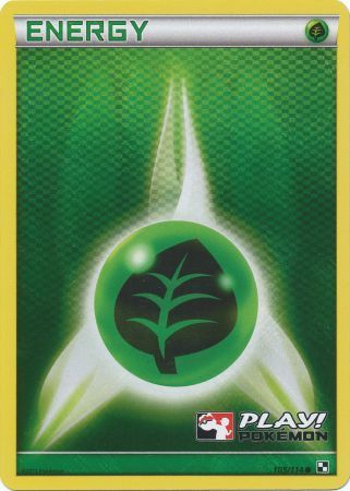 Grass Energy (105/114) (Play Pokemon Promo) [Black & White: Base Set] | Enigma On Main
