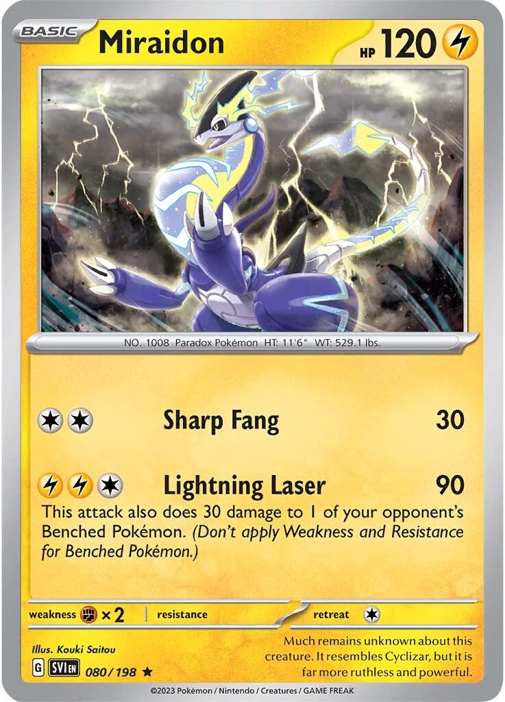 Miraidon (080/198) [Scarlet & Violet: Base Set] | Enigma On Main