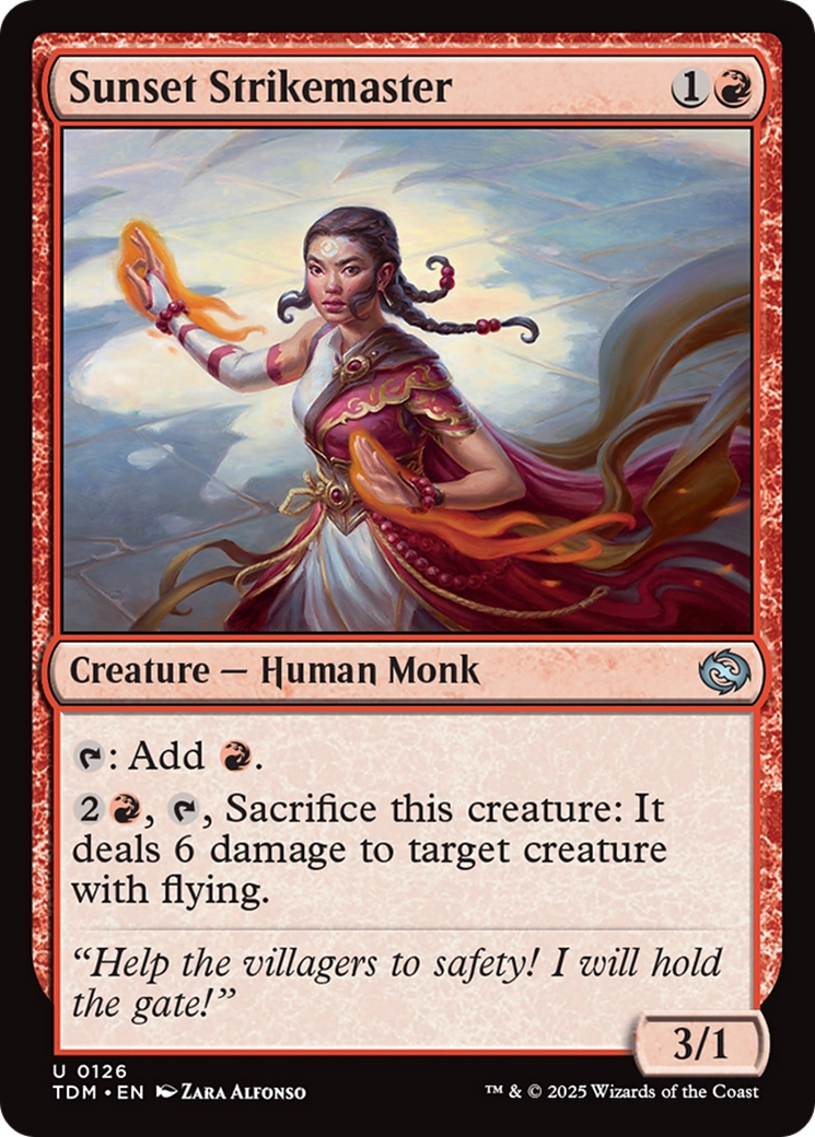 Sunset Strikemaster [Tarkir: Dragonstorm] | Enigma On Main