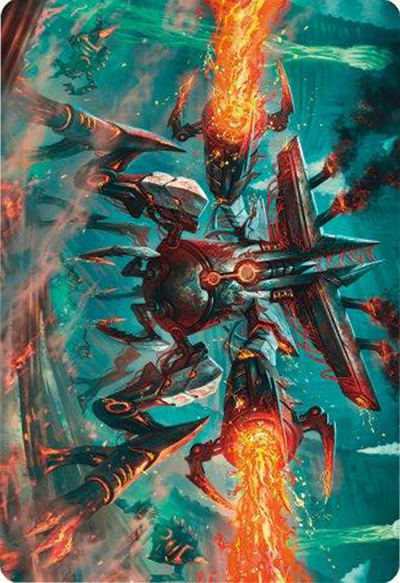 Exterminator Magmarch Art Card [Modern Horizons 3 Art Series] | Enigma On Main