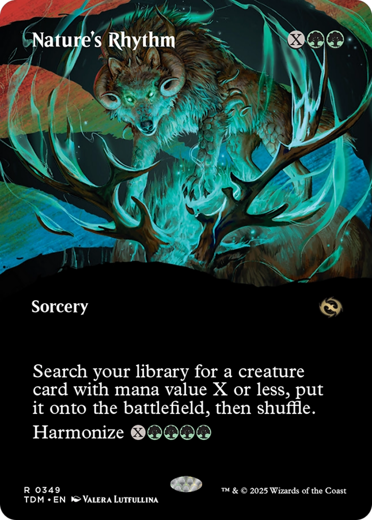 Nature's Rhythm (Borderless) [Tarkir: Dragonstorm] | Enigma On Main