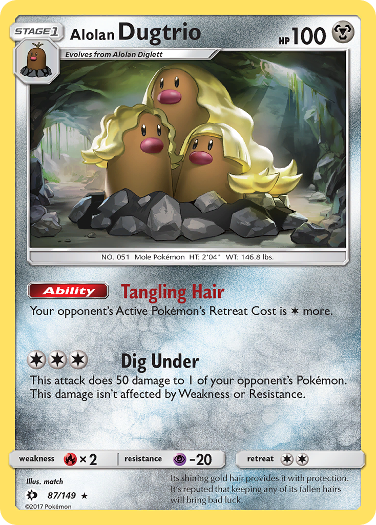 Alolan Dugtrio (87/149) [Sun & Moon: Base Set] | Enigma On Main