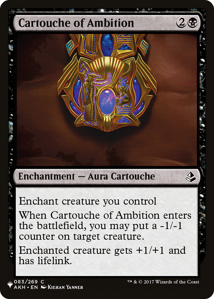 Cartouche of Ambition [The List Reprints] | Enigma On Main