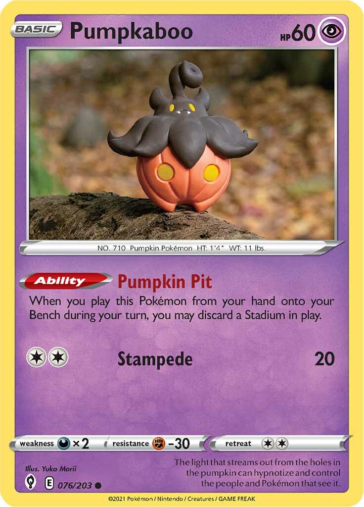 Pumpkaboo (076/203) [Sword & Shield: Evolving Skies] | Enigma On Main