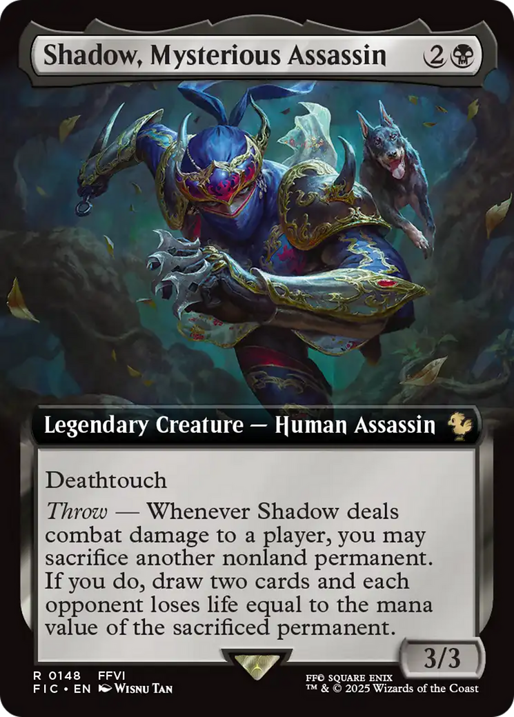 Shadow, Mysterious Assassin (Extended Art) [FINAL FANTASY Commander] | Enigma On Main