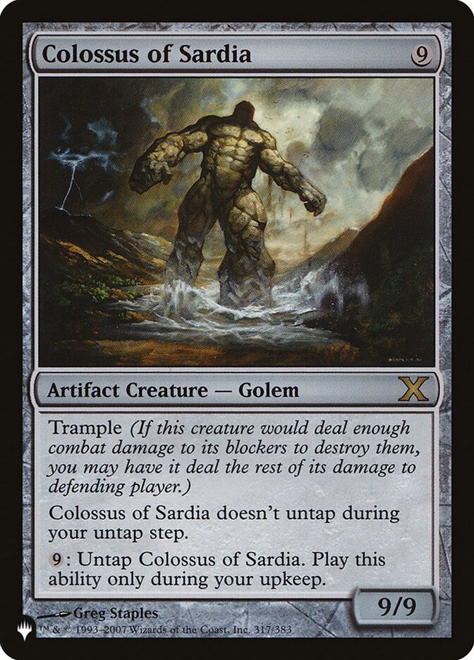 Colossus of Sardia [The List] | Enigma On Main