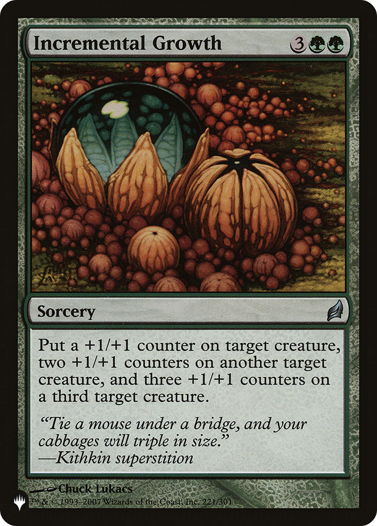 Incremental Growth [The List] | Enigma On Main