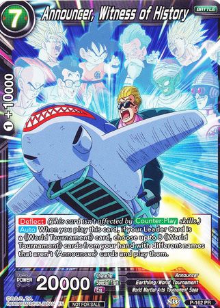 Announcer, Witness of History (Power Booster) (P-162) [Promotion Cards] | Enigma On Main