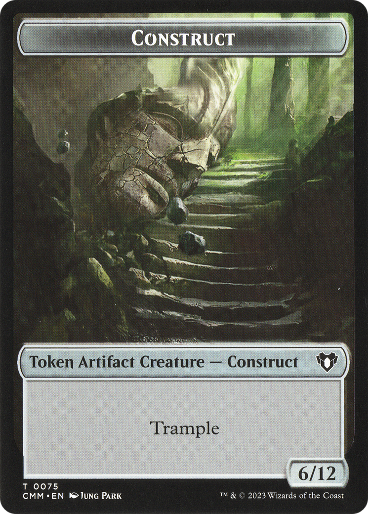 City's Blessing // Construct (0075) Double-Sided Token [Commander Masters Tokens] | Enigma On Main