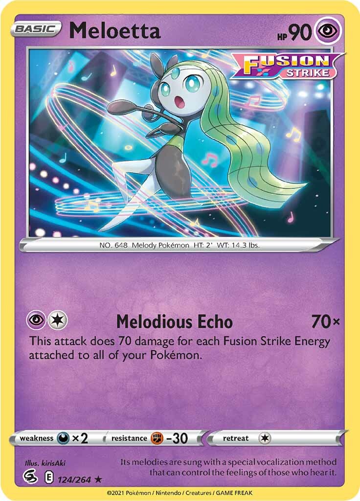 Meloetta (124/264) [Sword & Shield: Fusion Strike] | Enigma On Main