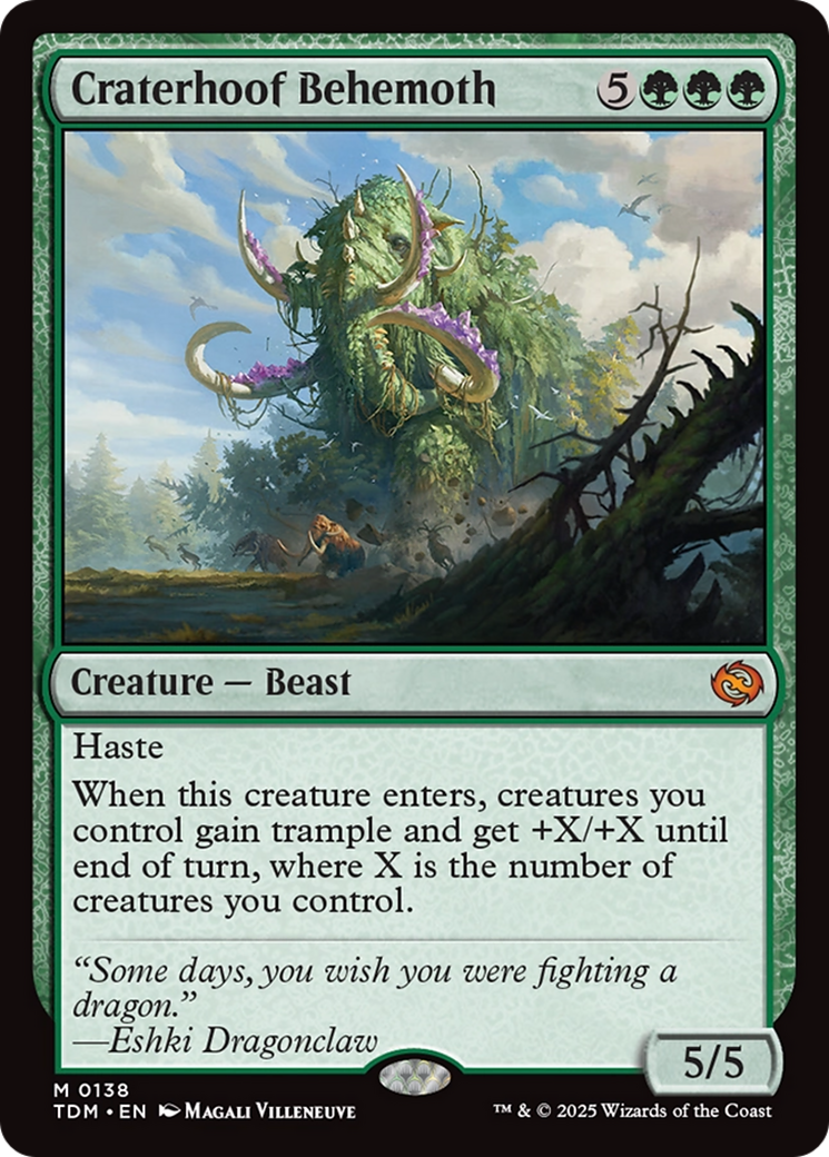 Craterhoof Behemoth [Tarkir: Dragonstorm] | Enigma On Main