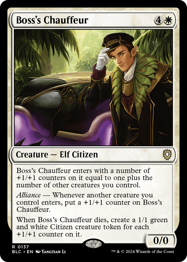 Boss's Chauffeur [Bloomburrow Commander] | Enigma On Main