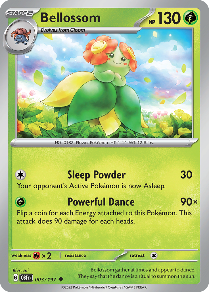 Bellossom (003/197) [Scarlet & Violet: Obsidian Flames] | Enigma On Main