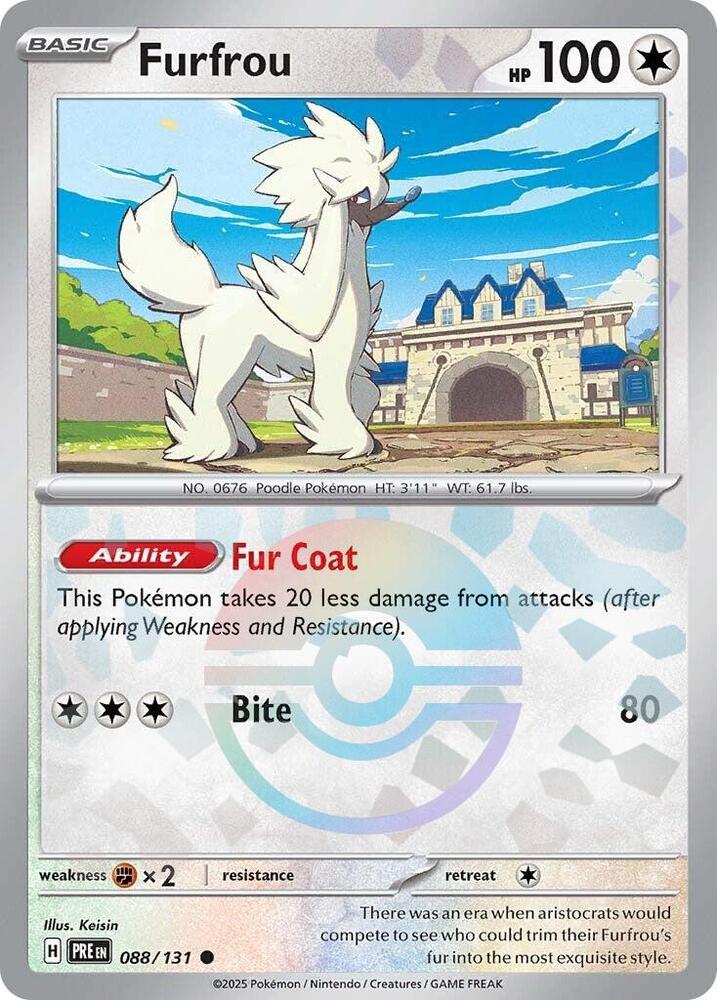 Furfrou (088/131) (Poke Ball Pattern) [Scarlet & Violet: Prismatic Evolutions] | Enigma On Main