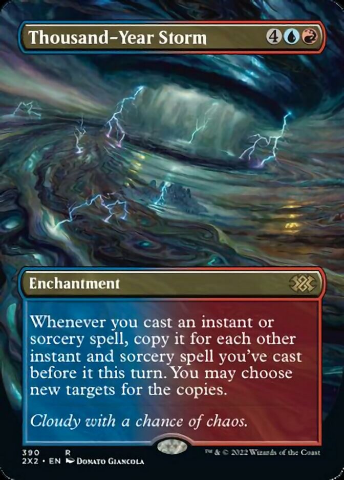 Thousand-Year Storm (Borderless Alternate Art) [Double Masters 2022] | Enigma On Main