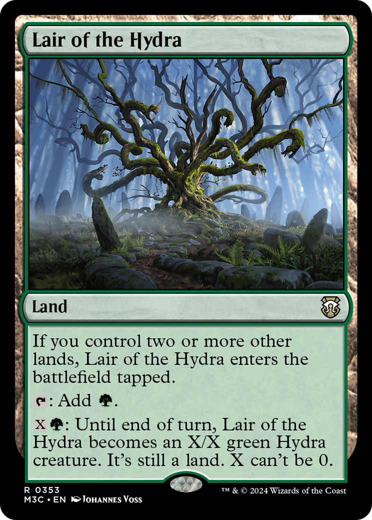 Lair of the Hydra (Ripple Foil) [Modern Horizons 3 Commander] | Enigma On Main