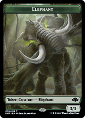 Elephant // Griffin Double-Sided Token [Dominaria Remastered Tokens] | Enigma On Main