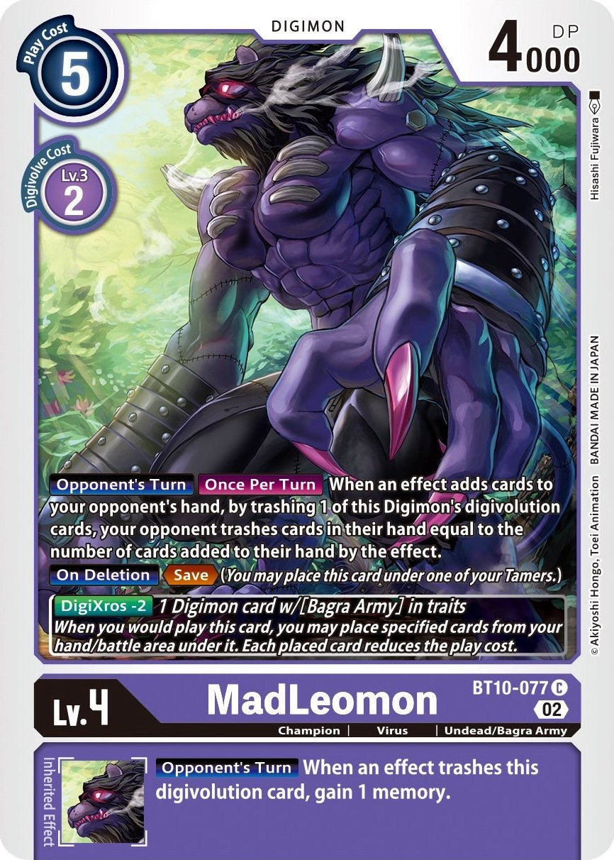 MadLeomon [BT10-077] [Xros Encounter] | Enigma On Main