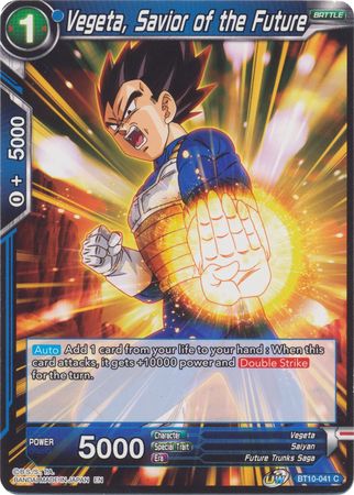 Vegeta, Savior of the Future (BT10-041) [Rise of the Unison Warrior 2nd Edition] | Enigma On Main