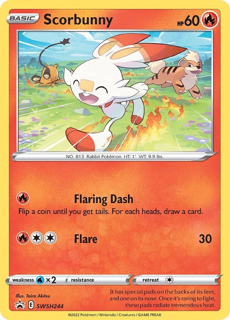 Scorbunny (SWSH244) [Sword & Shield: Black Star Promos] | Enigma On Main