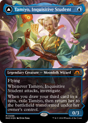 Tamiyo, Inquisitive Student // Tamiyo, Seasoned Scholar (Borderless) (Textured Foil) [Modern Horizons 3] | Enigma On Main