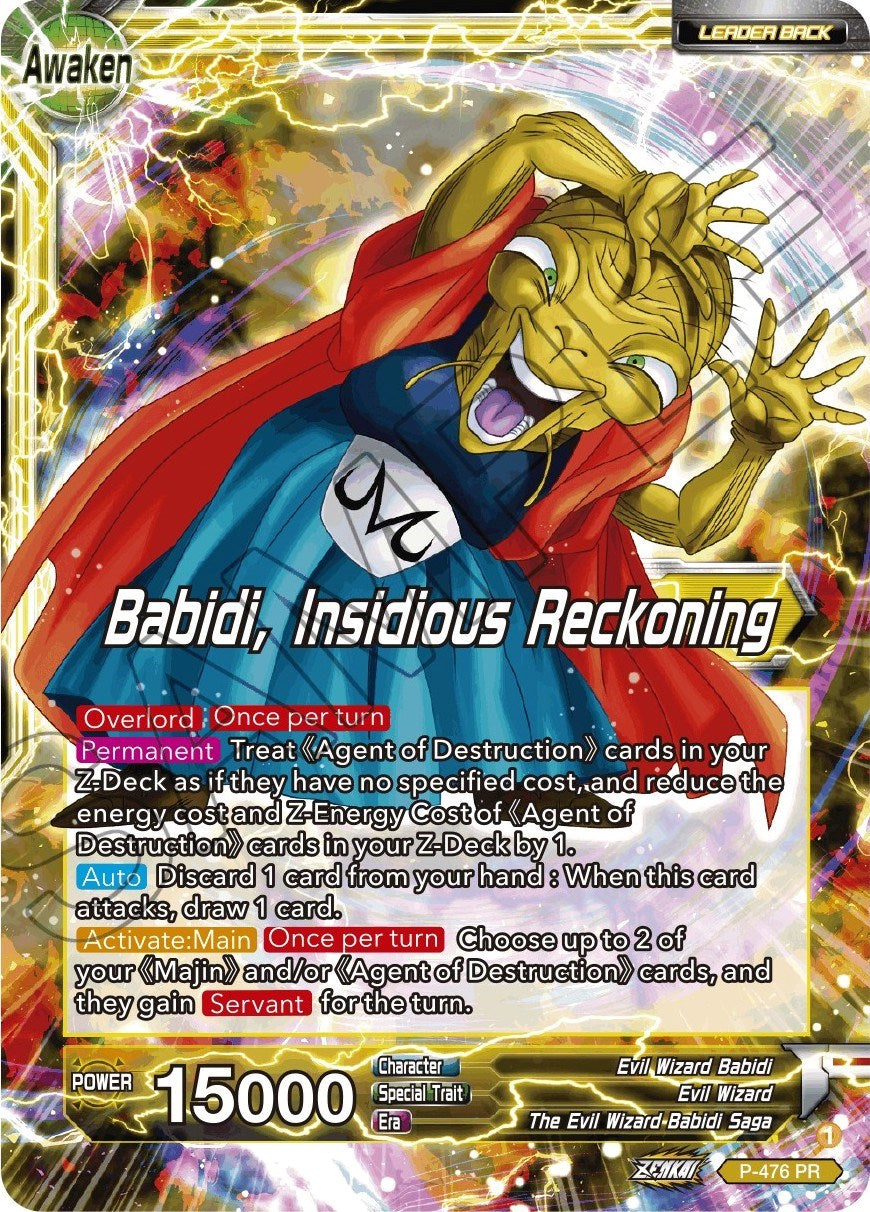 Babidi // Babidi, Insidious Reckoning (Silver Foil) (P-476) [Tournament Promotion Cards] | Enigma On Main