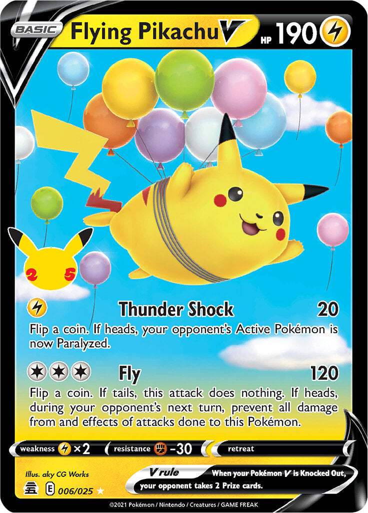 Flying Pikachu V (006/025) [Celebrations: 25th Anniversary] | Enigma On Main