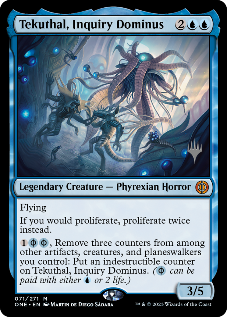 Tekuthal, Inquiry Dominus (Promo Pack) [Phyrexia: All Will Be One Promos] | Enigma On Main