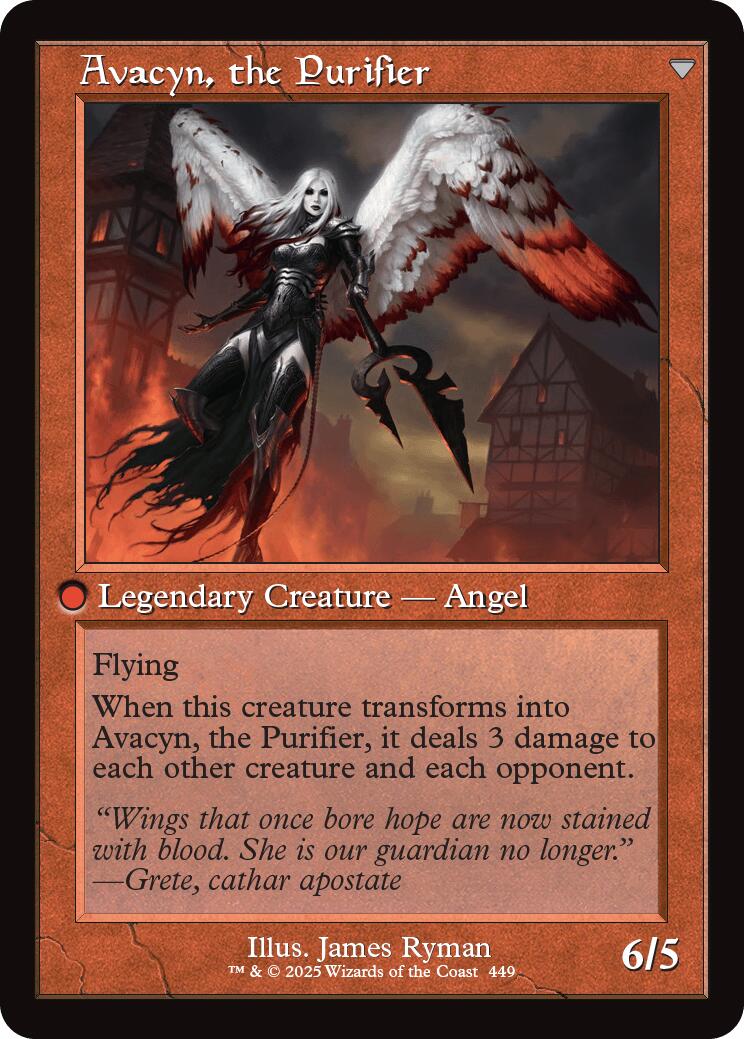 Archangel Avacyn // Avacyn, the Purifier (Retro Frame) [Innistrad Remastered] | Enigma On Main