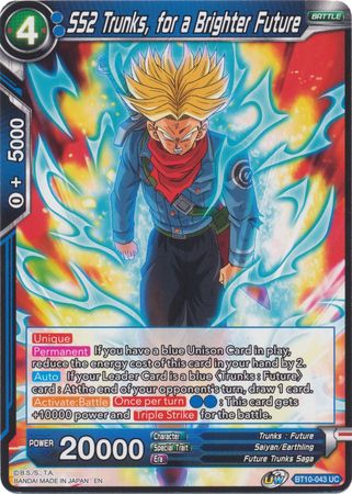 SS2 Trunks, for a Brighter Future (BT10-043) [Rise of the Unison Warrior 2nd Edition] | Enigma On Main