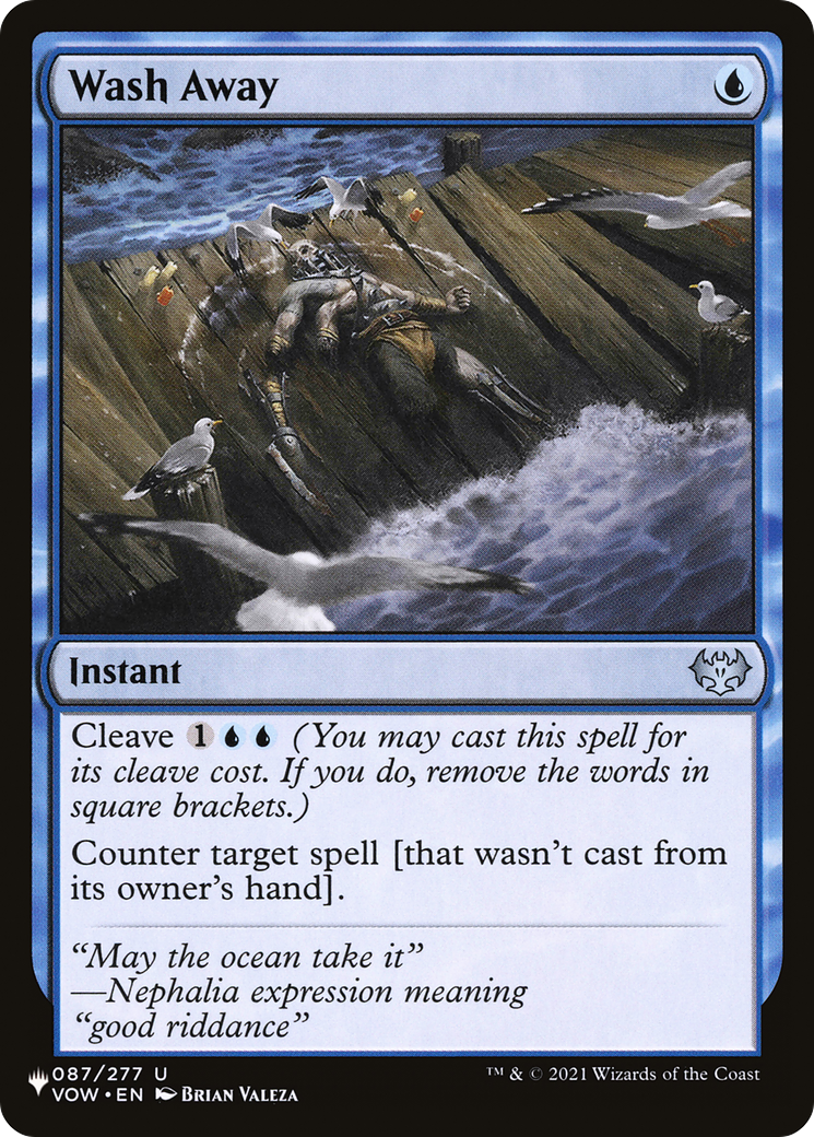 Wash Away [The List Reprints] | Enigma On Main