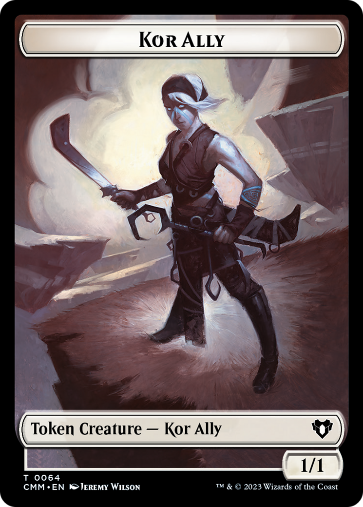 Wall // Kor Ally Double-Sided Token [Commander Masters Tokens] | Enigma On Main