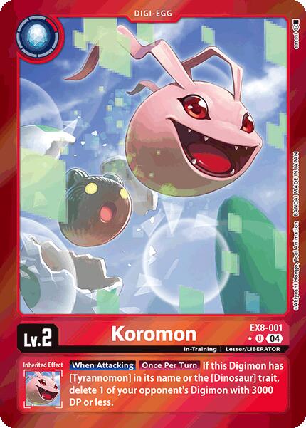 Koromon [EX8-001] (Limited Foil) [Chain of Liberation] | Enigma On Main