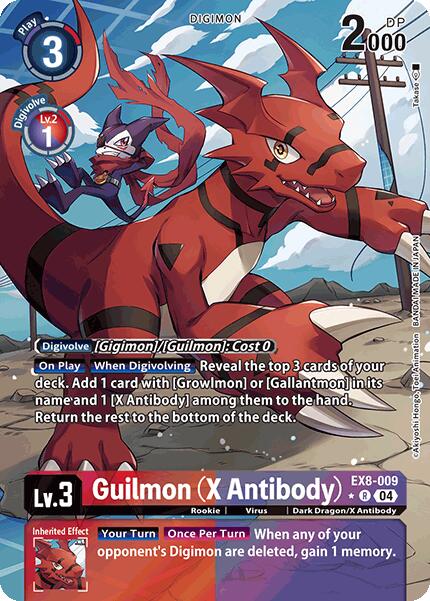 Guilmon (X Antibody) [EX8-009] (Alternate Art) [Chain of Liberation] | Enigma On Main