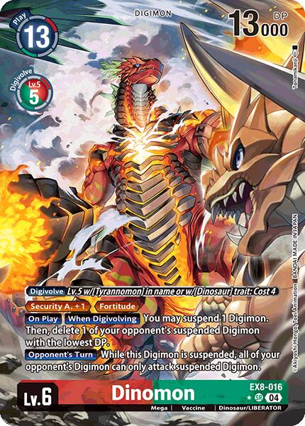 Dinomon [EX8-016] (Alternate Art) [Chain of Liberation] | Enigma On Main