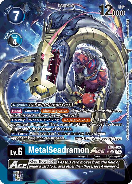 MetalSeadramon ACE [EX8-026] (Alternate Art) [Chain of Liberation] | Enigma On Main