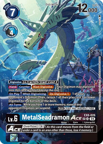 MetalSeadramon ACE [EX8-026] (Textured) [Chain of Liberation] | Enigma On Main