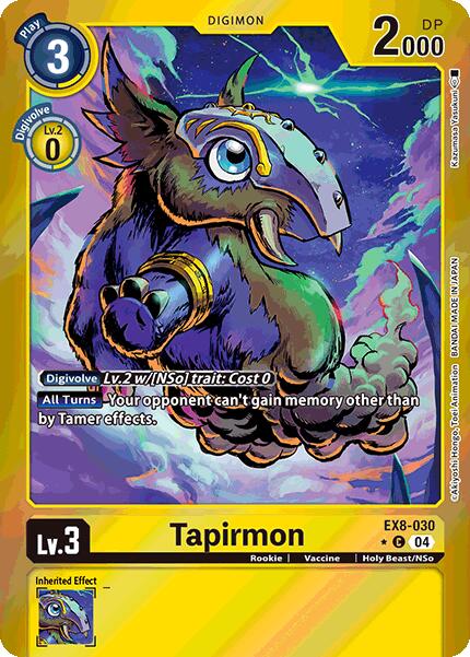 Tapirmon [EX8-030] (Limited Foil) [Chain of Liberation] | Enigma On Main