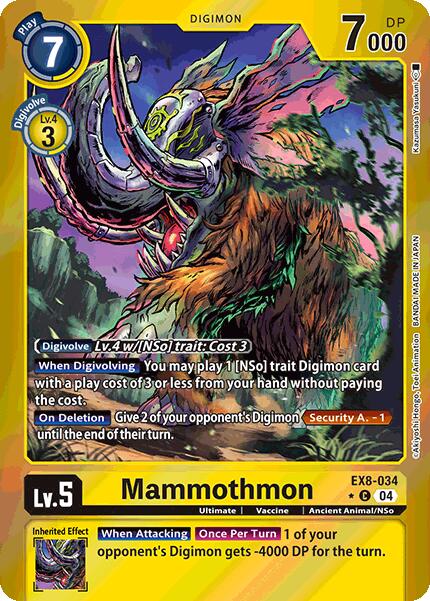 Mammothmon [EX8-034] (Limited Foil) [Chain of Liberation] | Enigma On Main