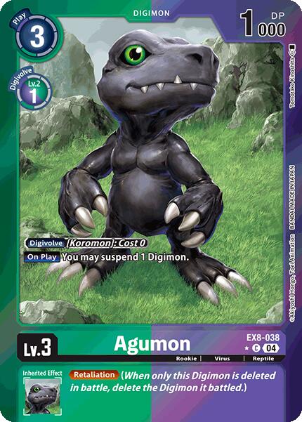 Agumon [EX8-038] - EX8-038 (Limited Foil) [Chain of Liberation] | Enigma On Main