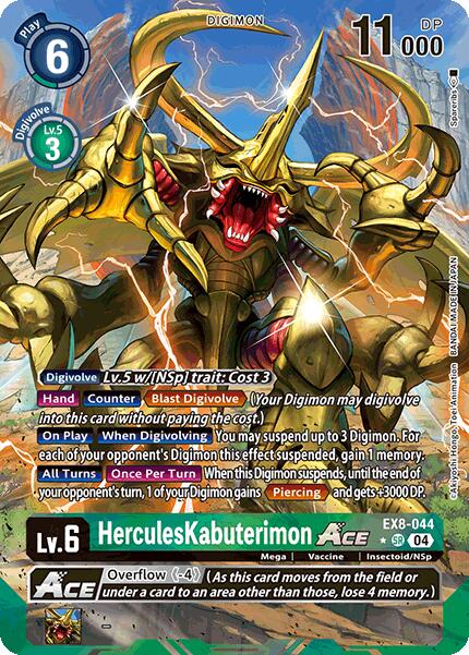 HerculesKabuterimon ACE [EX8-044] (Alternate Art) [Chain of Liberation] | Enigma On Main