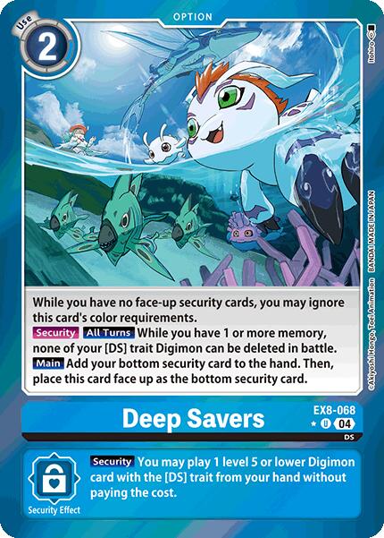 Deep Savers [EX8-068] (Limited Foil) [Chain of Liberation] | Enigma On Main