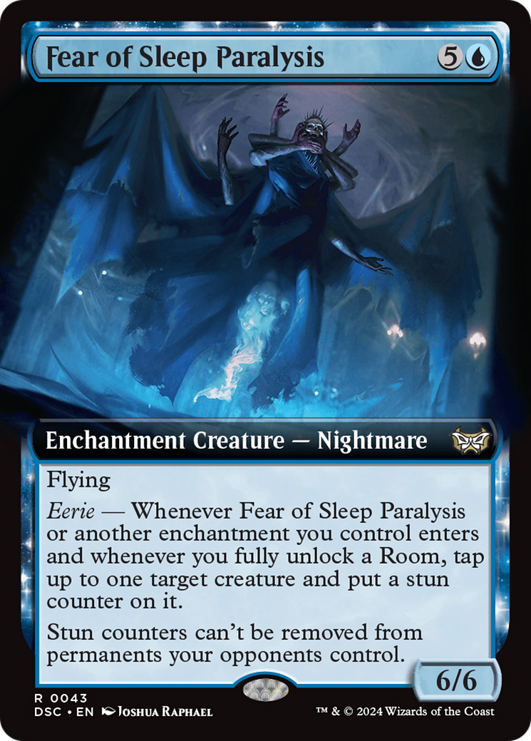 Fear of Sleep Paralysis (Extended Art) [Duskmourn: House of Horror Commander] | Enigma On Main