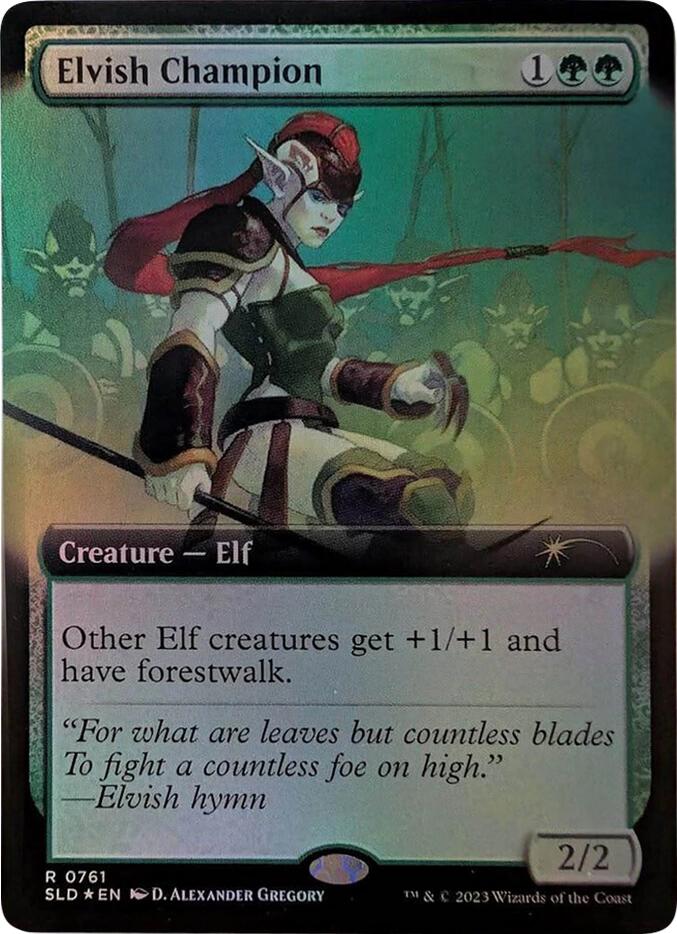 Elvish Champion (Extended Art) [Secret Lair Drop Series] | Enigma On Main