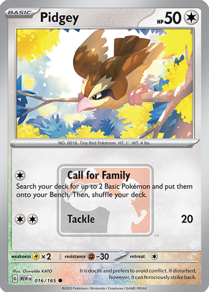 Pidgey (016/165) [League & Championship Cards] | Enigma On Main
