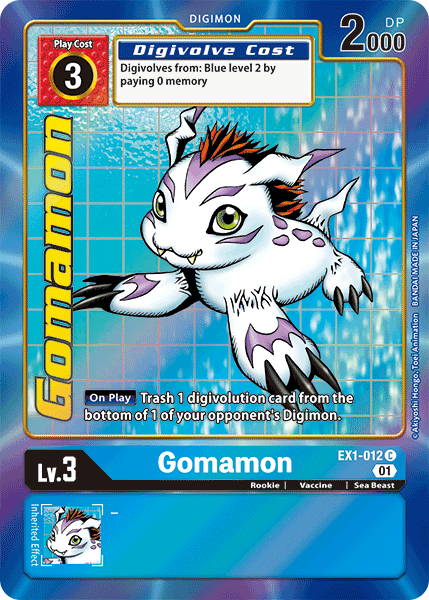 Gomamon [EX1-012] (Alternate Art) [Classic Collection] | Enigma On Main