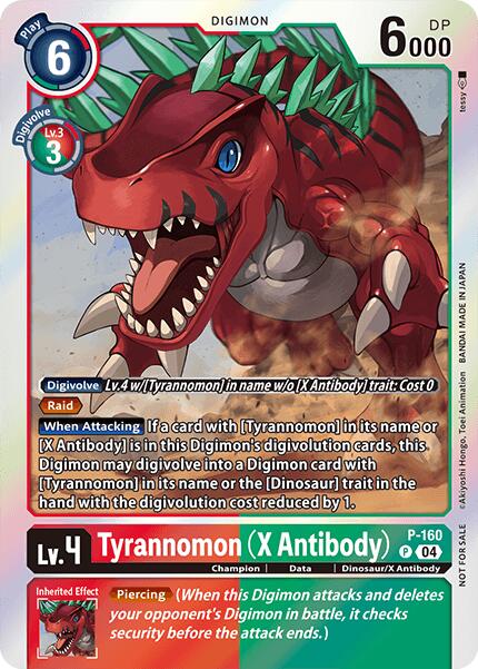 Tyrannomon [P-160] (X Antibody) (-Chain of Liberation- Upgrade Pack [Digimon LIBERATOR] | Enigma On Main