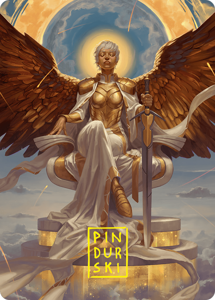 Herald of Eternal Dawn Art Card (27/54) (Gold-Stamped Signature) [Foundations Art Series] | Enigma On Main
